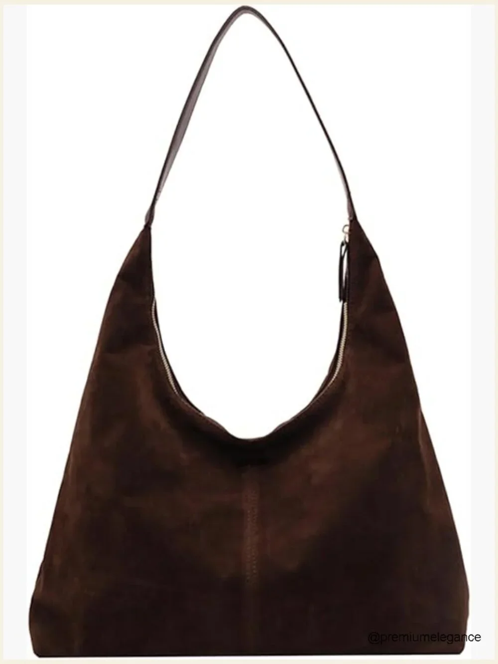 Large Slouchy Hobo Shoulder Purse Tote Bag for Women Suede